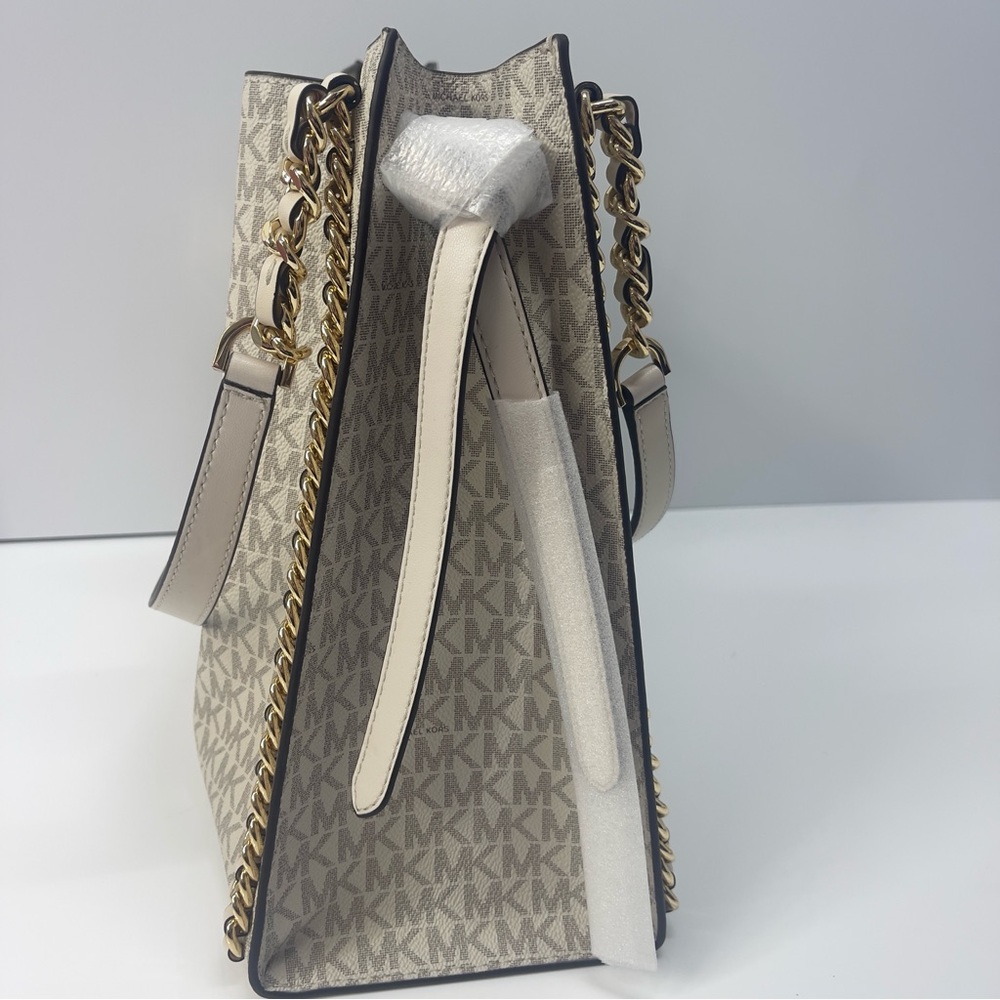 Michael Kors Mina Large & Wallet Light Cream Multi - Picture 4 of 14